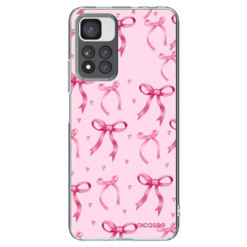 Picasee silikonowe przeźroczyste etui na Xiaomi Redmi Note 11 Pro+ 5G - Bow Aesthetic