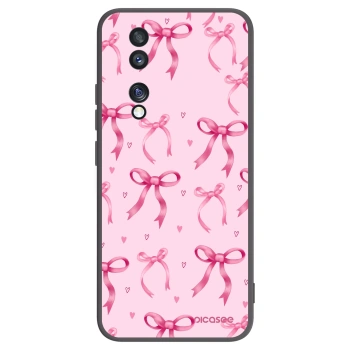 Picasee silikonowe czarne etui na Honor 70 - Bow Aesthetic