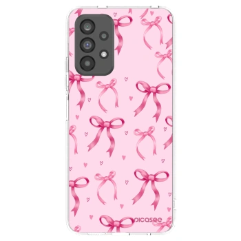 Picasee silikonowe przeźroczyste etui na Samsung Galaxy A73 5G - Bow Aesthetic