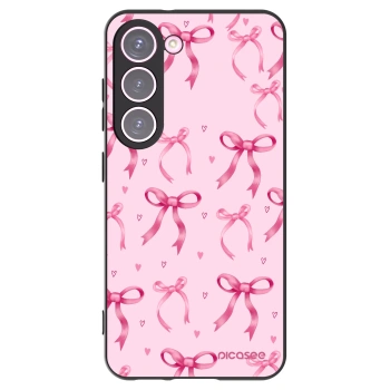 Picasee silikonowe czarne etui na Samsung Galaxy S23 5G - Bow Aesthetic