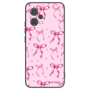 Picasee silikonowe czarne etui na Xiaomi Poco X5 - Bow Aesthetic