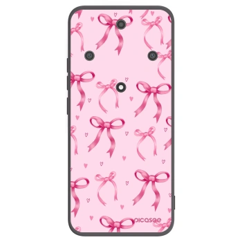 Picasee silikonowe czarne etui na Honor Magic5 Lite 5G - Bow Aesthetic