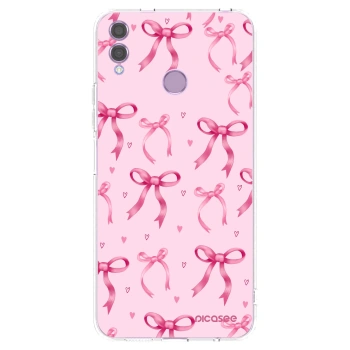 Picasee silikonowe przeźroczyste etui na Honor 8X - Bow Aesthetic