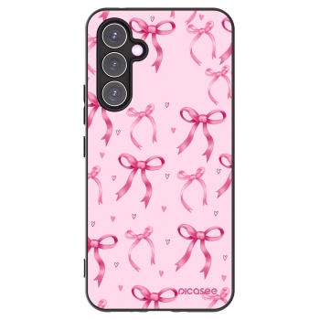 Picasee silikonowe czarne etui na Samsung Galaxy A54 5G A546B - Bow Aesthetic