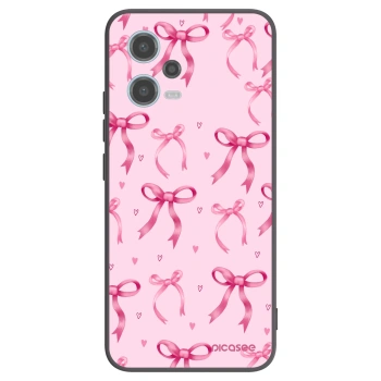 Picasee silikonowe czarne etui na Xiaomi Redmi Note 12 5G - Bow Aesthetic
