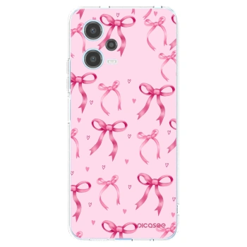 Picasee silikonowe przeźroczyste etui na Xiaomi Redmi Note 12 5G - Bow Aesthetic