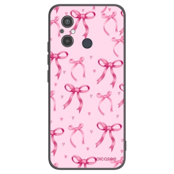 Picasee silikonowe czarne etui na Xiaomi Redmi 12C - Bow Aesthetic