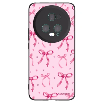 Picasee silikonowe czarne etui na Honor Magic5 Pro - Bow Aesthetic