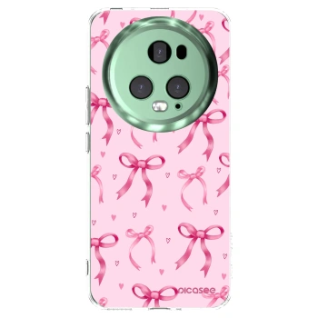 Picasee silikonowe przeźroczyste etui na Honor Magic5 Pro - Bow Aesthetic