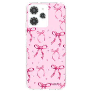 Picasee silikonowe przeźroczyste etui na Xiaomi Redmi 12 4G - Bow Aesthetic