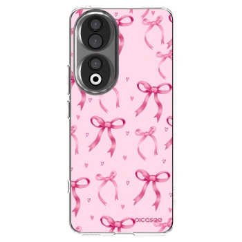 Picasee silikonowe przeźroczyste etui na Honor 90 5G - Bow Aesthetic
