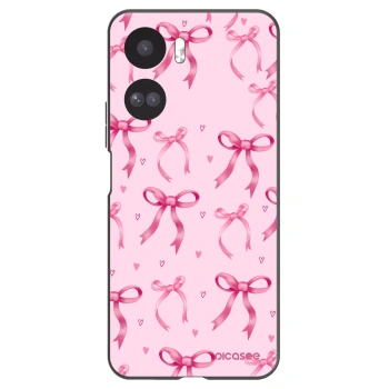 Picasee silikonowe czarne etui na Honor 90 Lite 5G - Bow Aesthetic