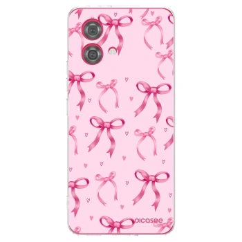 Picasee silikonowe przeźroczyste etui na Motorola Moto G84 5G - Bow Aesthetic