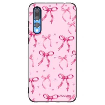 Picasee silikonowe czarne etui na Huawei P20 Pro - Bow Aesthetic