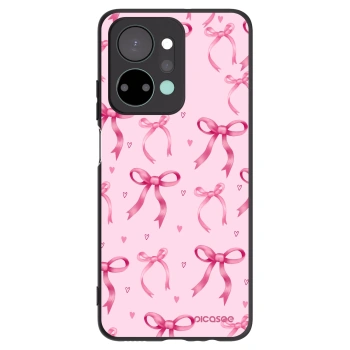 Picasee silikonowe czarne etui na Honor X7a - Bow Aesthetic