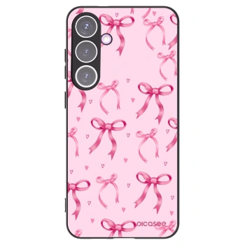Picasee silikonowe czarne etui na Samsung Galaxy S24+ S926B 5G - Bow Aesthetic