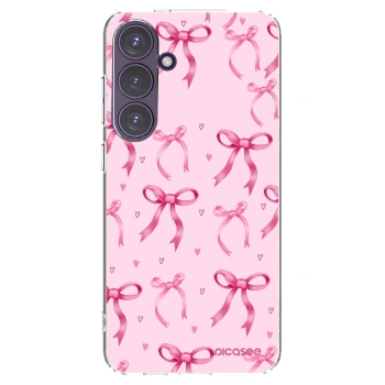 Picasee silikonowe przeźroczyste etui na Samsung Galaxy S24+ S926B 5G - Bow Aesthetic