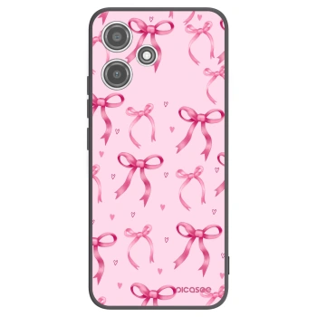 Picasee silikonowe czarne etui na Xiaomi Redmi 12 5G - Bow Aesthetic
