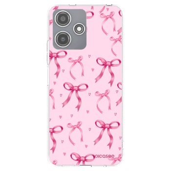 Picasee silikonowe przeźroczyste etui na Xiaomi Redmi 12 5G - Bow Aesthetic