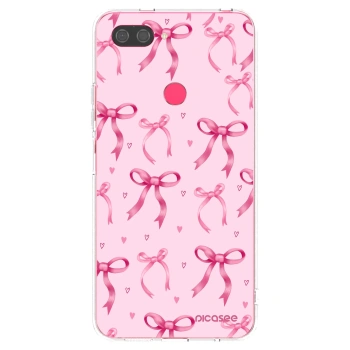 Picasee silikonowe przeźroczyste etui na Xiaomi Mi 8 Lite - Bow Aesthetic