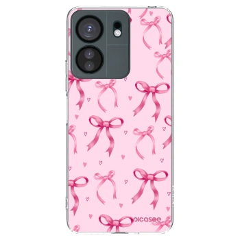 Picasee silikonowe przeźroczyste etui na Xiaomi Redmi 13C 4G - Bow Aesthetic