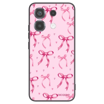 Picasee silikonowe czarne etui na Xiaomi Poco X6 - Bow Aesthetic