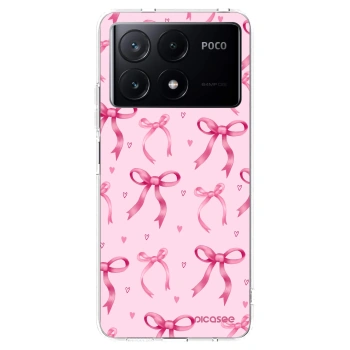 Picasee silikonowe przeźroczyste etui na Xiaomi Poco X6 Pro - Bow Aesthetic