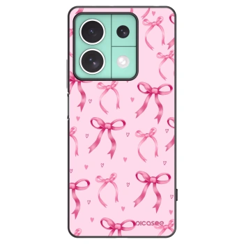 Picasee silikonowe czarne etui na Xiaomi Redmi Note 13 5G - Bow Aesthetic