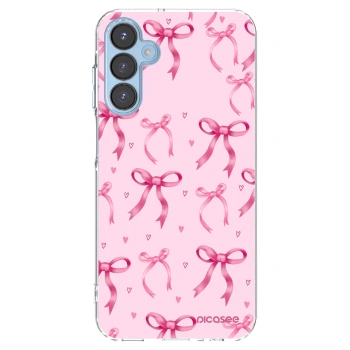 Picasee silikonowe przeźroczyste etui na Samsung Galaxy A15 A156B 5G - Bow Aesthetic