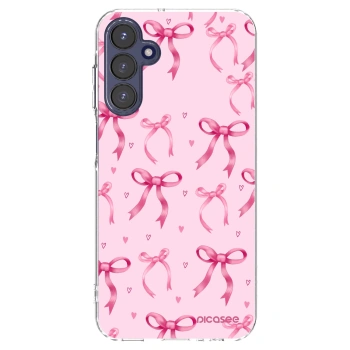 Picasee silikonowe przeźroczyste etui na Samsung Galaxy A15 A155F 4G - Bow Aesthetic