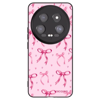 Picasee silikonowe czarne etui na Xiaomi 14 Ultra - Bow Aesthetic