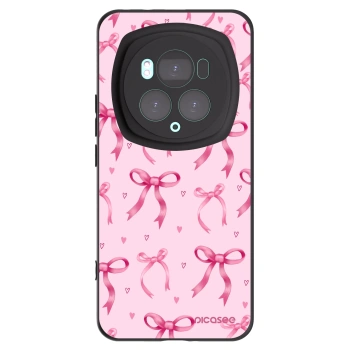 Picasee silikonowe czarne etui na Honor Magic6 Pro - Bow Aesthetic