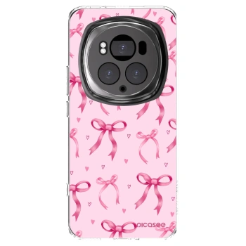 Picasee silikonowe przeźroczyste etui na Honor Magic6 Pro - Bow Aesthetic