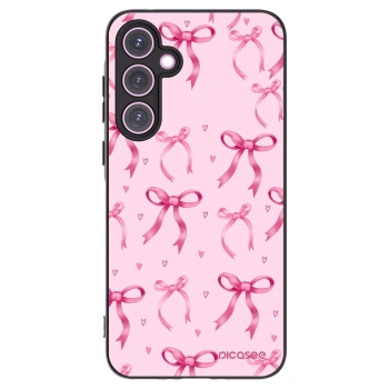 Picasee silikonowe czarne etui na Samsung Galaxy A35 5G A356B - Bow Aesthetic