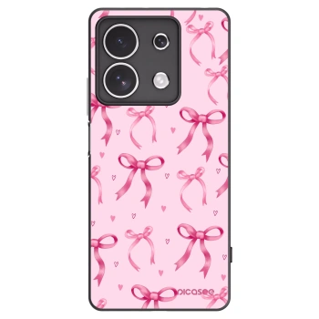 Picasee silikonowe czarne etui na Xiaomi Redmi Note 13 4G - Bow Aesthetic