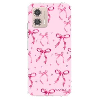 Picasee silikonowe przeźroczyste etui na Motorola Moto G53 5G - Bow Aesthetic