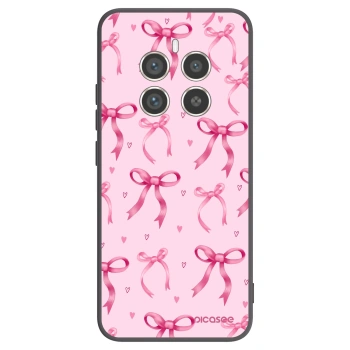 Picasee silikonowe czarne etui na Realme 12 Pro 5G - Bow Aesthetic