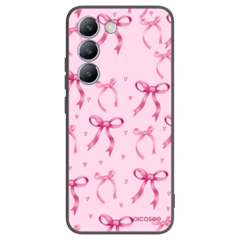 Picasee silikonowe czarne etui na Vivo V40 SE 5G - Bow Aesthetic