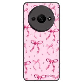 Picasee silikonowe czarne etui na Xiaomi Redmi A3 - Bow Aesthetic