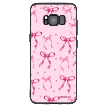 Picasee silikonowe czarne etui na Samsung Galaxy S8 G950F - Bow Aesthetic
