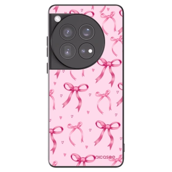 Picasee silikonowe czarne etui na OnePlus 12 5G - Bow Aesthetic