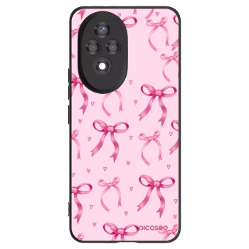 Picasee silikonowe czarne etui na Honor 200 Pro 5G - Bow Aesthetic