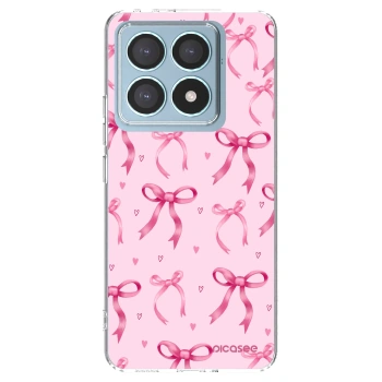 Picasee silikonowe przeźroczyste etui na Xiaomi 14T Pro - Bow Aesthetic