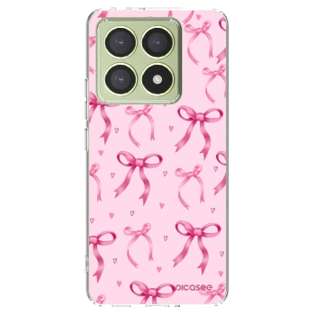Picasee silikonowe przeźroczyste etui na Xiaomi 14T - Bow Aesthetic