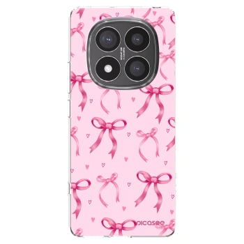 Picasee silikonowe przeźroczyste etui na Xiaomi Redmi Note 14 Pro+ 5G - Bow Aesthetic