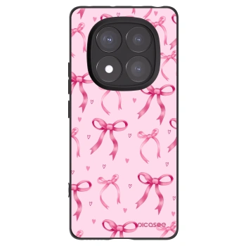 Picasee silikonowe czarne etui na Xiaomi Redmi Note 14 Pro 5G - Bow Aesthetic