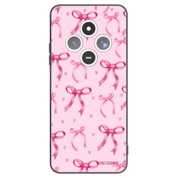 Picasee silikonowe czarne etui na Xiaomi Redmi 14C - Bow Aesthetic