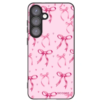 Picasee silikonowe czarne etui na Samsung Galaxy S25+ 5G - Bow Aesthetic