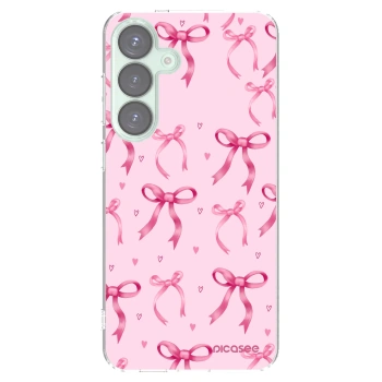 Picasee silikonowe przeźroczyste etui na Samsung Galaxy S25+ 5G - Bow Aesthetic