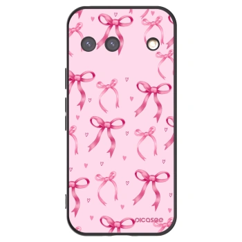 Picasee silikonowe czarne etui na Google Pixel 9 - Bow Aesthetic